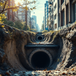 Droni utilizzati per ispezioni fognarie moderne