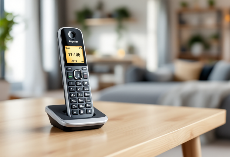 Gigaset A116 cordless phone in un ambiente domestico