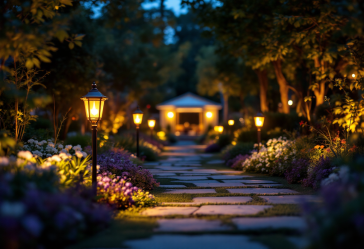 Esempi di illuminazione da giardino per esterni