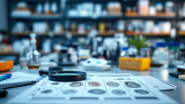 Impronte digitali analizzate in un'indagine criminale