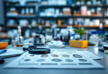 Impronte digitali analizzate in un'indagine criminale