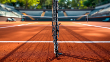 Immagine degli Internazionali di Roma 2025 con tennisti in azione