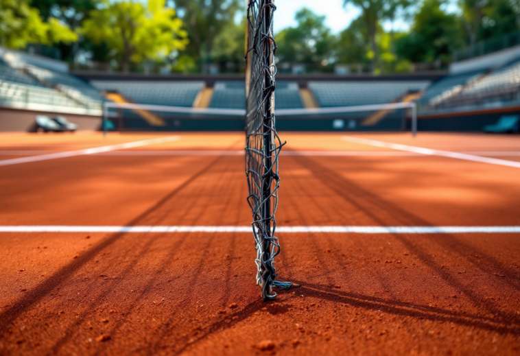 Immagine degli Internazionali di Roma 2025 con tennisti in azione