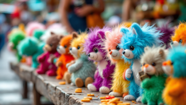 Pupazzetto Labubu peloso in diverse pose e colori