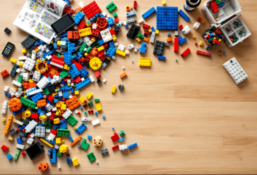 Immagine di LegoGPT che utilizza mattoncini Lego