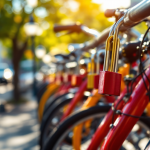 Lucchetti per biciclette di diverse tipologie e colori