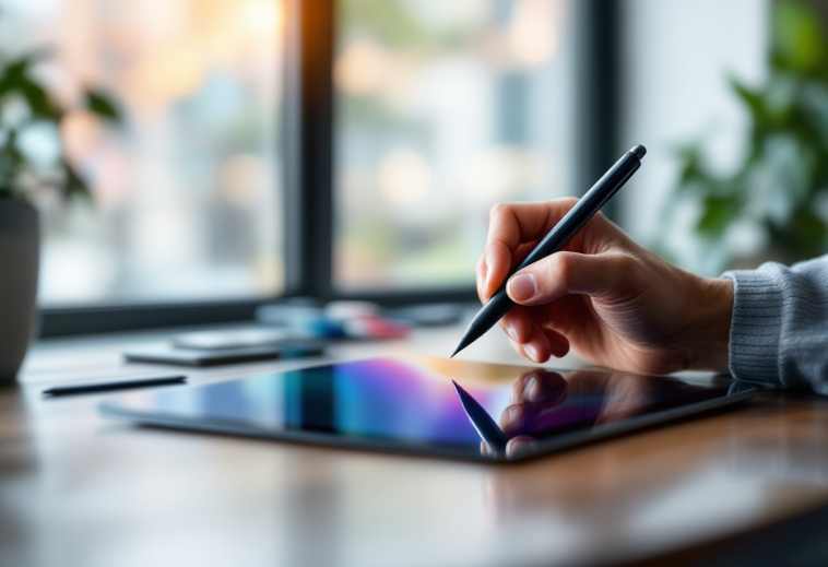 Tablet con penna per creatività e produttività nel 2025
