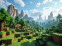 Immagine di un giocatore di Minecraft che costruisce una sella