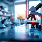 Ragni con seta rossa fluorescente in laboratorio