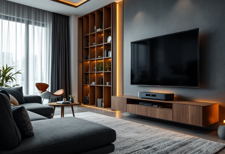 Fire TV Soundbar Plus in un ambiente domestico