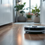 Roborock Saros Z70 in azione durante la pulizia domestica