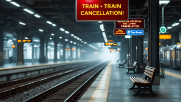 Manifestazione per lo sciopero dei treni del 6 maggio