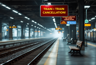 Manifestazione per lo sciopero dei treni del 6 maggio