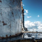 SpaceX Starship durante il nono volo di test