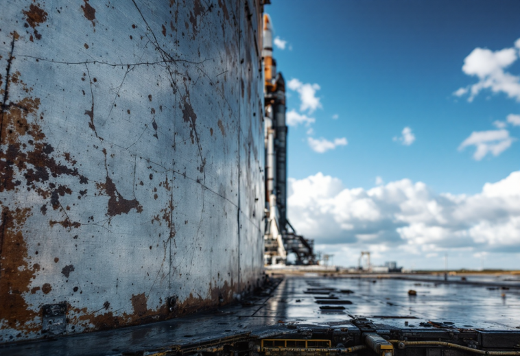 SpaceX Starship durante il nono volo di test