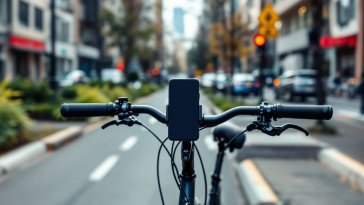 Supporto per smartphone da bici con design ergonomico