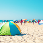 Tende da spiaggia colorate per l'estate 2023