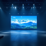 Tecnologia di virtual production in un set cinematografico