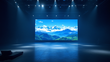 Tecnologia di virtual production in un set cinematografico