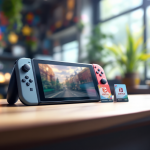 Nintendo Switch 2 con game-key card in evidenza