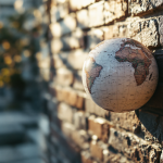 Sfera innovativa che si muove su una parete verticale