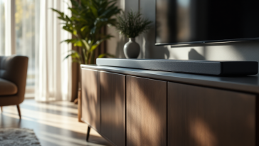 Soundbar Tisco con design elegante e audio potente