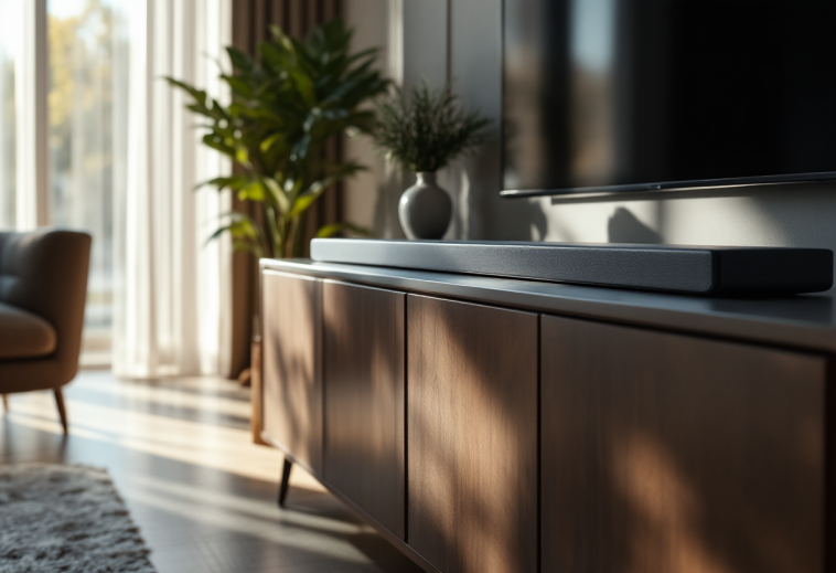 Soundbar Tisco con design elegante e audio potente