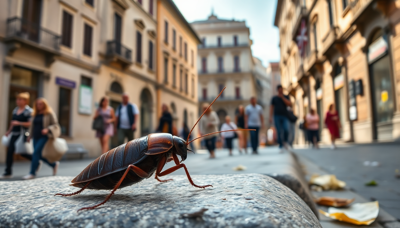 La blatta americana invade Roma: impatti sulla salute e sull’ambiente