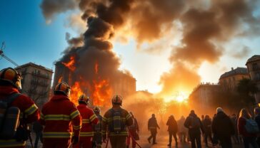 incendio in centro citta evacuazioni e intervento dei vigili del fuoco 1760816692