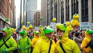 rane gonfiabili il simbolo di protesta contro trump e le sue politiche 1761154559