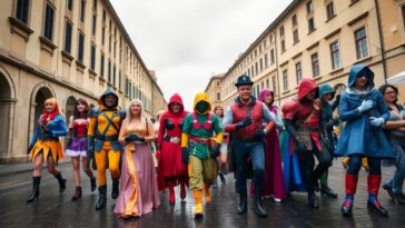 cosplay sotto la pioggia lessenza di lucca comics games 1761953204