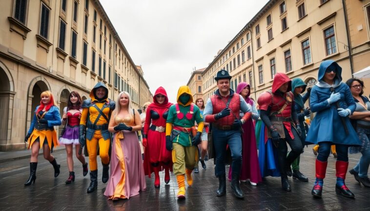 cosplay sotto la pioggia lessenza di lucca comics games 1761953204