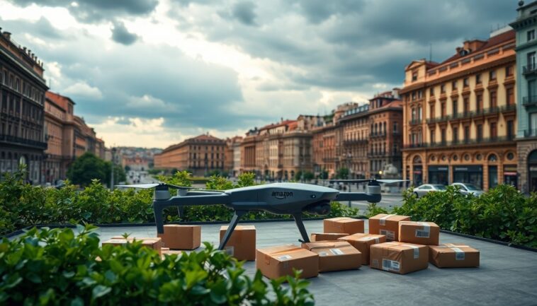 amazon sospende prime air interruzione delle consegne con droni in italia 1767000717