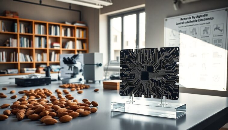 progetto innovativo trasformare gusci di mandorla in circuiti elettronici sostenibili 1765603081