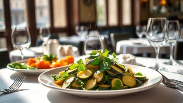 scopri la ricetta imperdibile delle zucchine e foglie marinate di marco ciccotelli 1765528622
