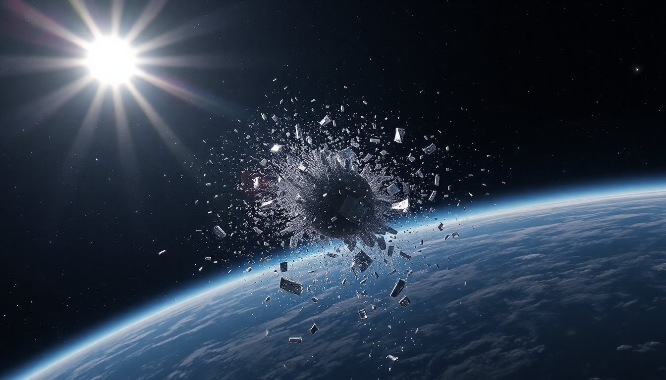 Disintegrazione del satellite spia Olymp-1 in orbita geostazionaria