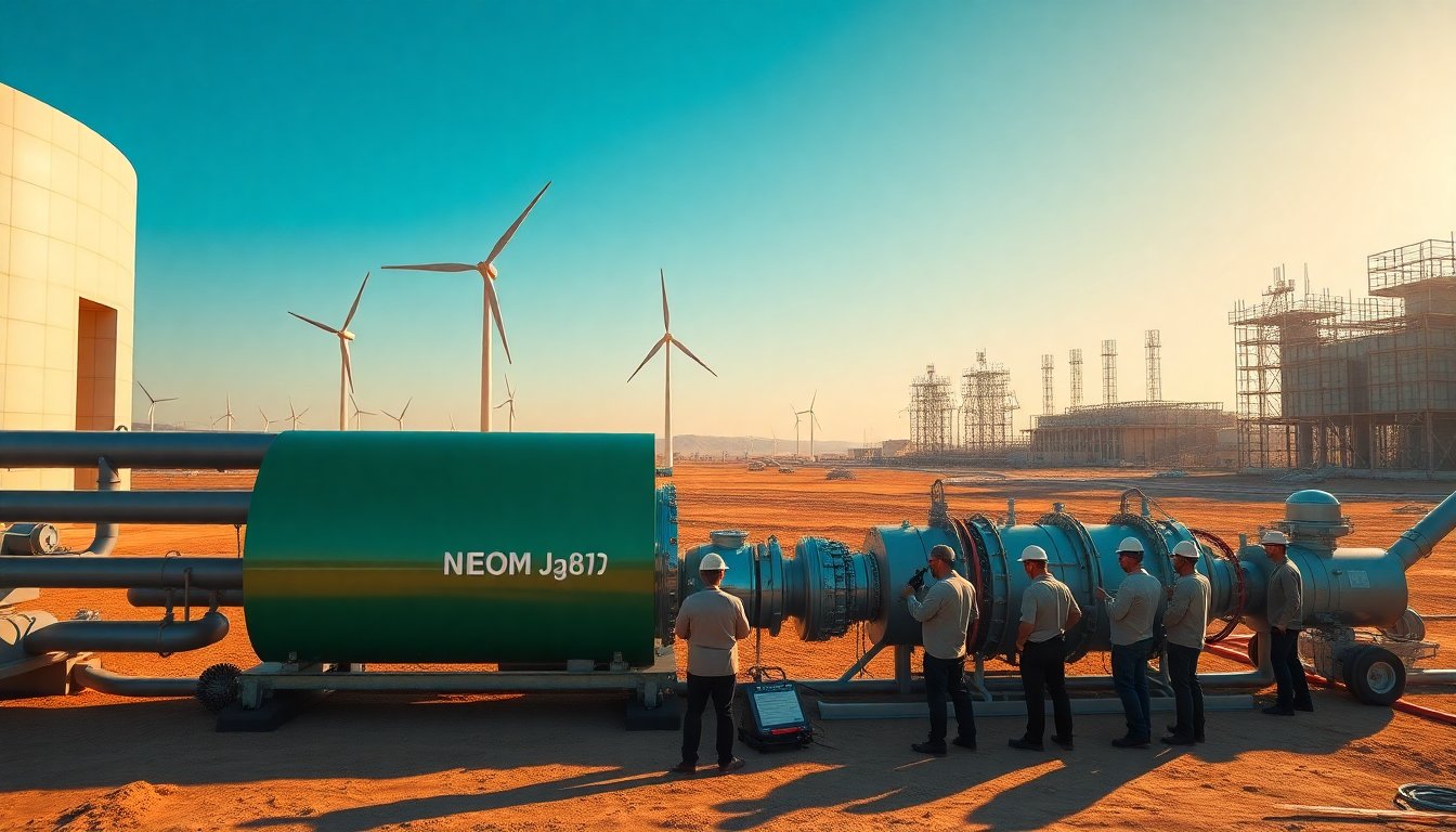 NEOM: Sviluppi Straordinari nella Costruzione dell’Impianto di Idrogeno Verde