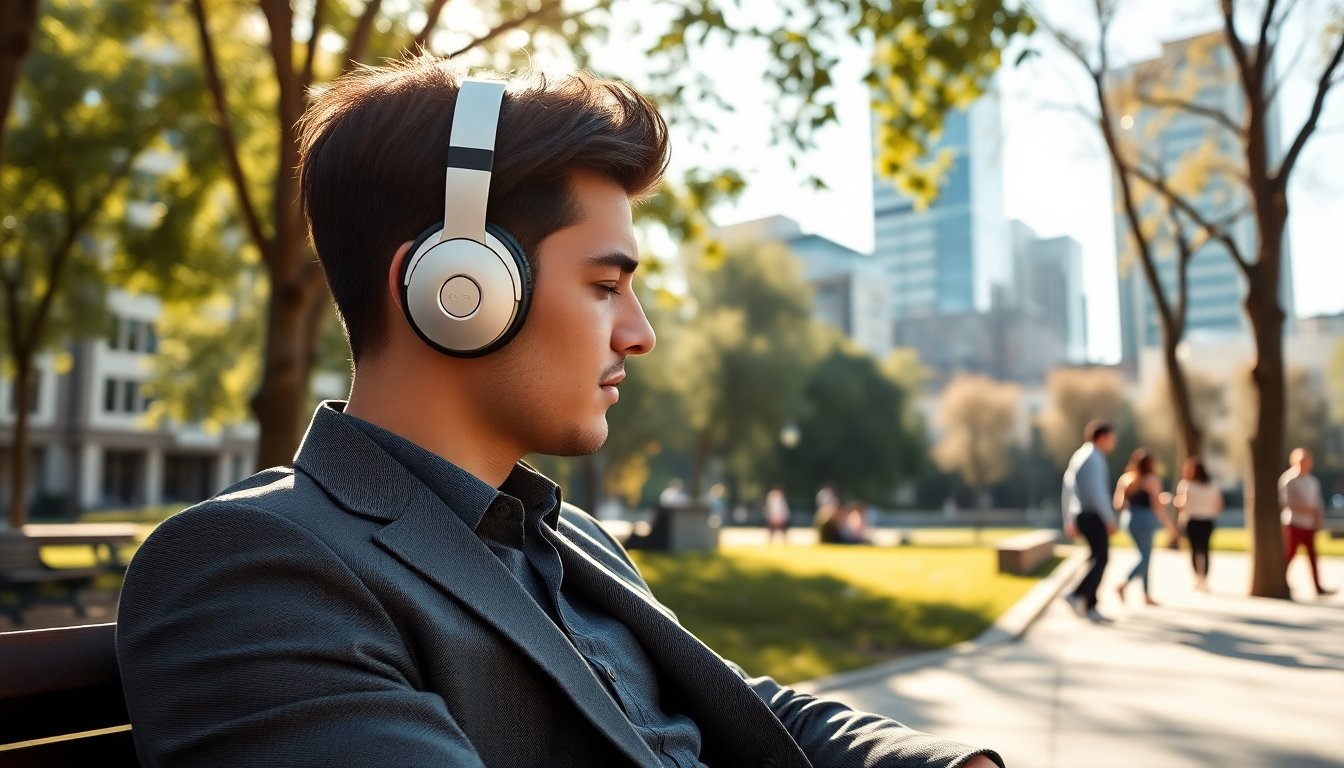 Scopri le cuffie pieghevoli con suono personalizzabile e tecnologia di cancellazione del rumore