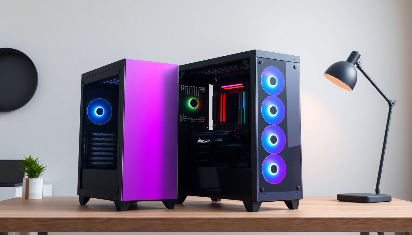 Case Corsair 4000D Vault Series con finiture color-shift e design modulare