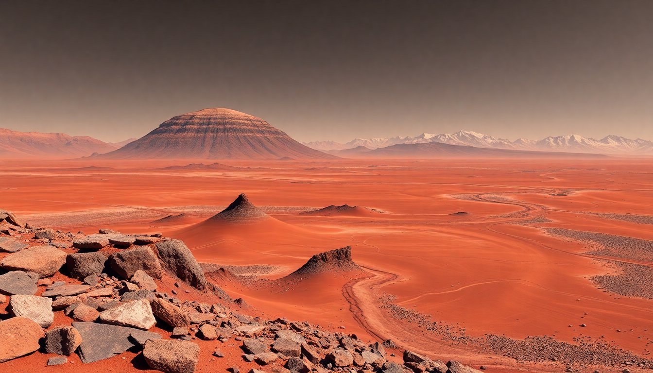 I segreti della geologia marziana: dai vulcani alle calotte polari