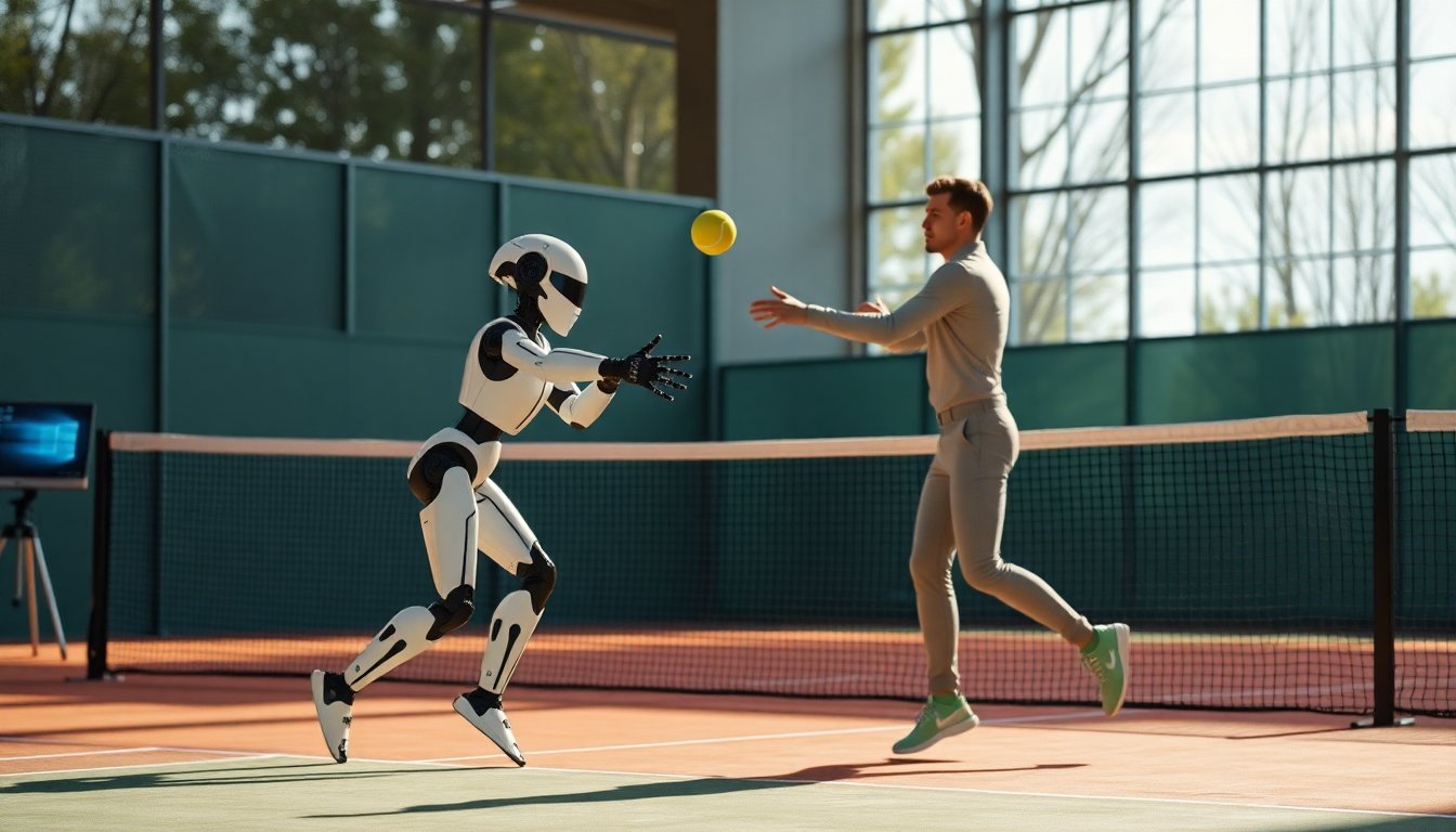Robot tennis: come LATENT insegna abilità sportive a un Unitree G1
