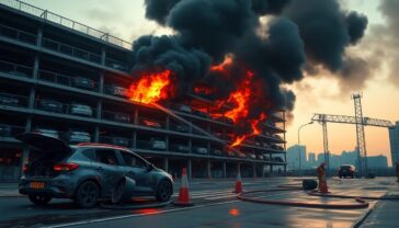 Parcheggio BYD a Shenzhen in fiamme: implicazioni per le batterie EV