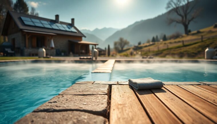 Piscina riscaldata e agritourismo sostenibile in Valtellina