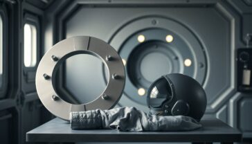 Tuta da interno e docking adapter di Vast: progettare le stazioni commerciali del futuro